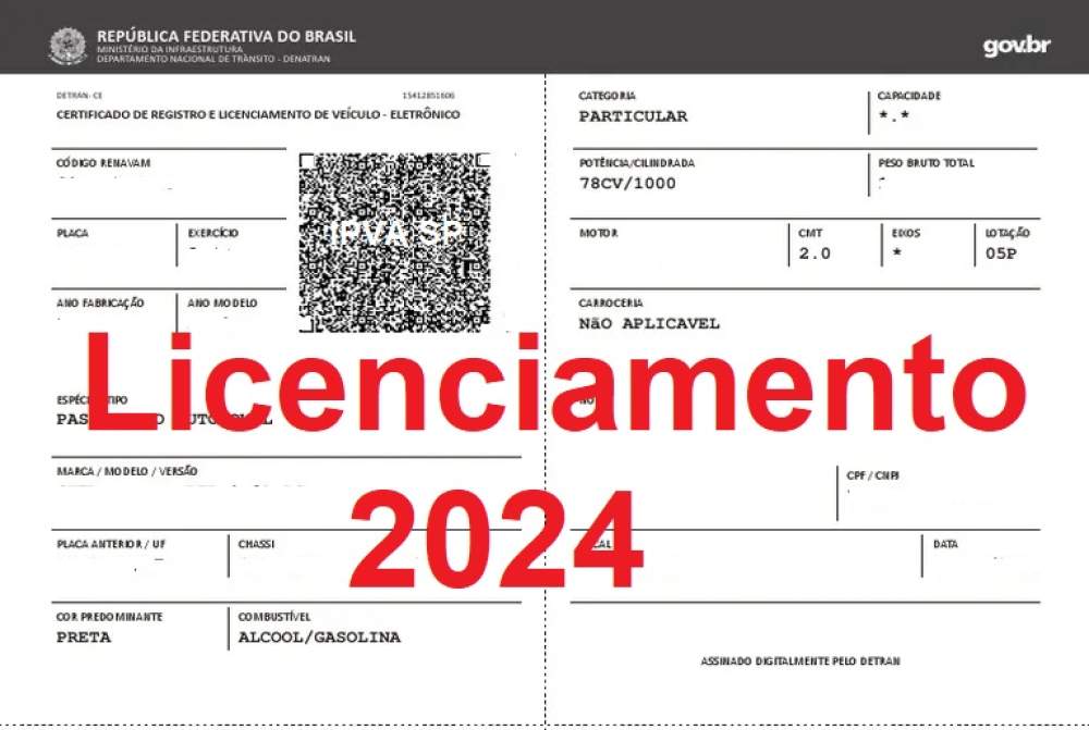 Pagamento do licenciamento 2024 pode ser antecipado, DetranSP explica