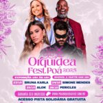 Orquídea Fest Poá: Ingressos solidários devem ser emitidos no site e alimentos doados no acesso aos shows