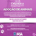 Centro de Bem-Estar Animal participa da Orquídea Fest Poá campanha de adoção e inscrição para castração de pets