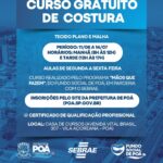 Prefeitura de Poá abre inscrições para curso gratuito de costura em parceria com o Sebrae